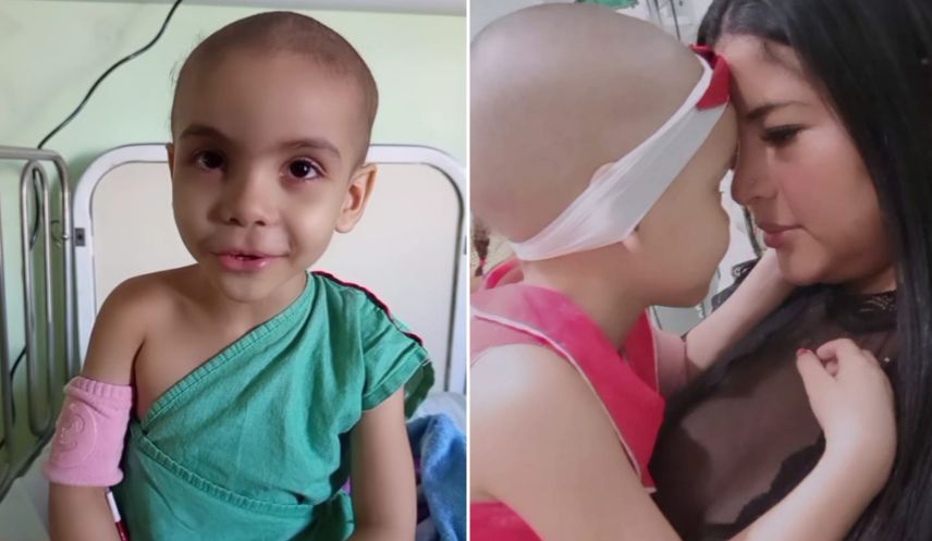 Elysa de 4 anos enfrenta câncer agressivo e emociona ao pedir orações. Família precisa de ajuda com transporte e alimentação